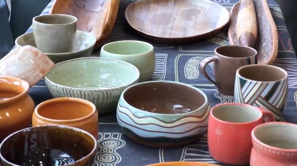 Indigenous ceramic display