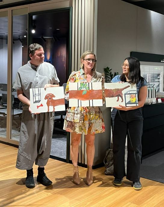 Three participants presenting at Design for a Difference event 2026